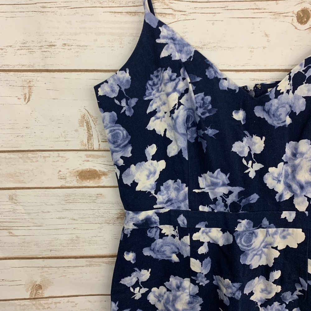 Joie Orchard Floral Blue Spaghetti Tank Dress - Picture 3 of 7